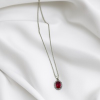 Yakut Gümüş Kolye