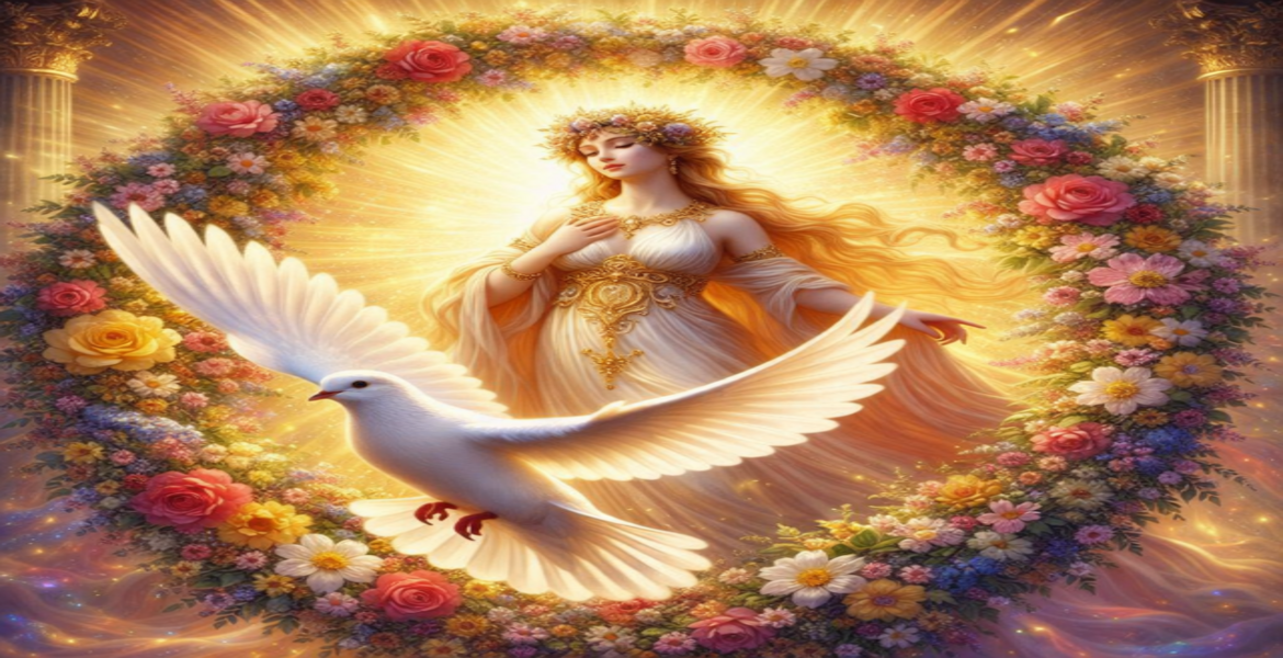 Tanrıça  Eirene Güvercin Çelengi Tekniği Enerjisi Uygulayıcılık ve Masterlık